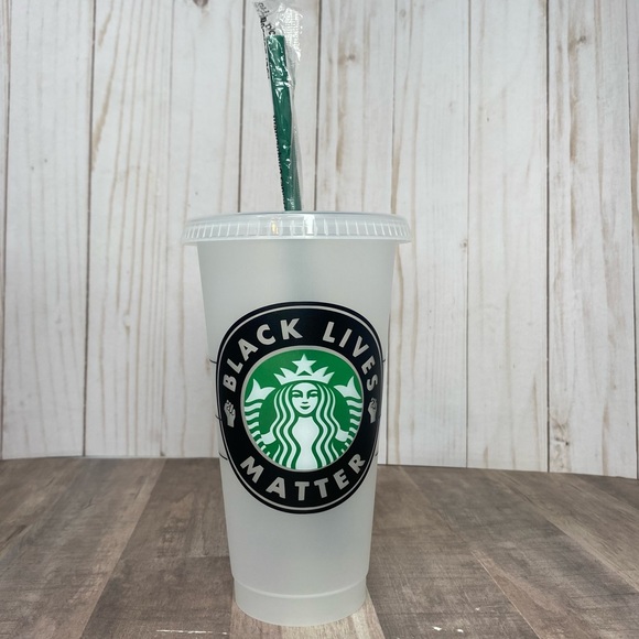 Black Lives Matter Reusable Starbucks cold cup - Picture 1 of 3